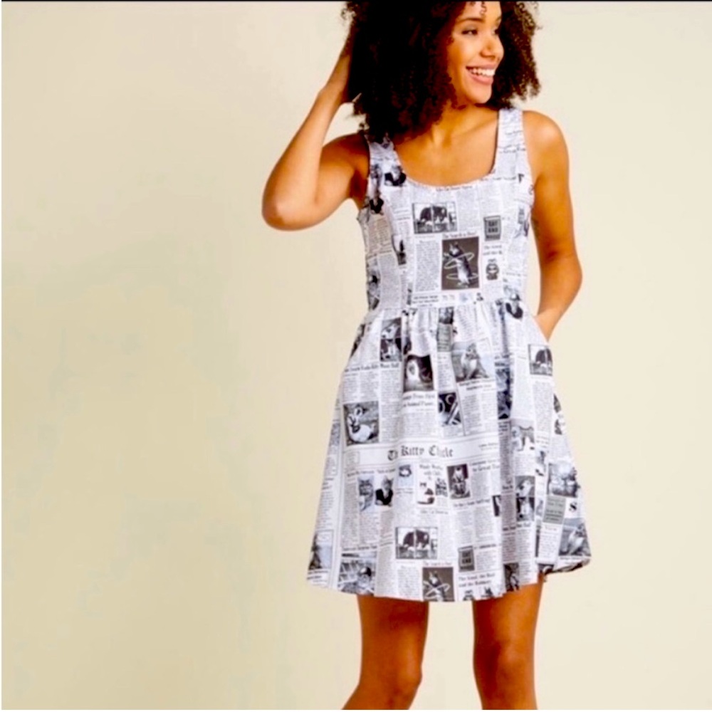 Modcloth Start Spreading the Meows dress by Retrolicious